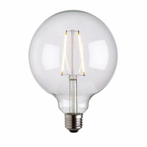 E27 LED filament globe 125mm dia