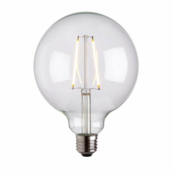 E27 LED filament globe 125mm dia