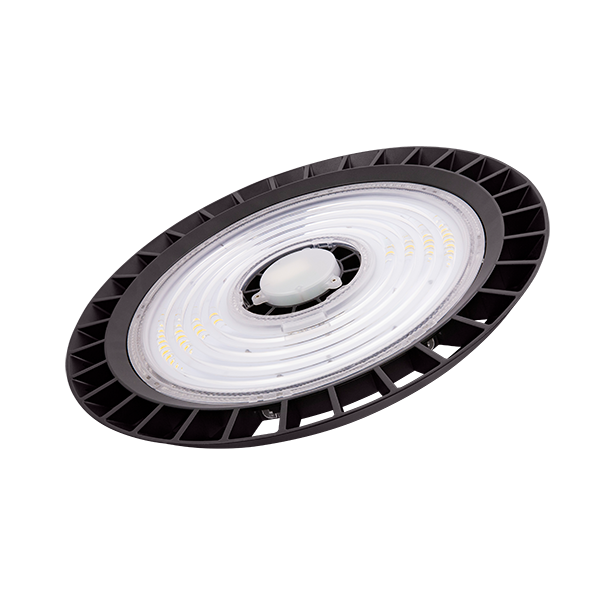 100W LED 1-10V Dimmable Highbay With Microwave & Emergency - IP65 - 4000K - Black