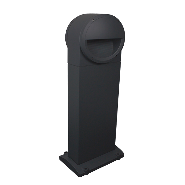 20W Max. E27 Holborn Double Sided Bollard - IP54 - Black