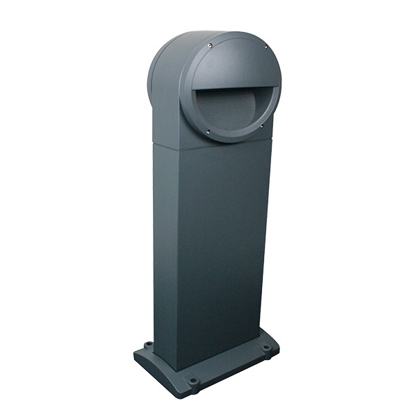 20W Max. E27 Holborn Double Sided Bollard - IP54 - Grey