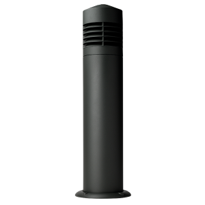 20W Max. E27 Trevose Louvered Bollard - IP54 - Black