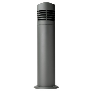 20W Max. E27 Trevose Louvered Bollard - IP54 - Grey