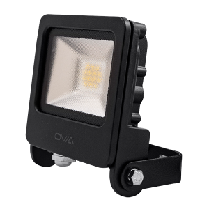 10W LED Floodlight - IP65 - 3000K - Black
