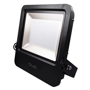 200W LED Floodlight With Photocell - IP65 - 4000K - Black