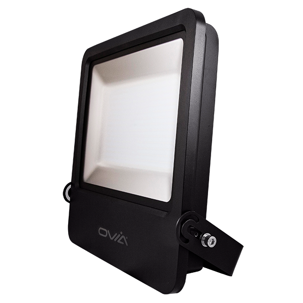 300W LED Floodlight With Photocell - IP65 - 4000K - Black