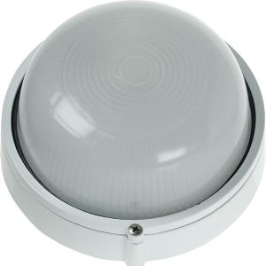 60W Max. E27 Round Bulkhead - IP54 - Bwhite