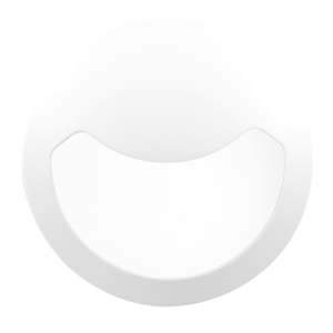 12W LED Utility Eyelid Bulkhead With Emergency - IP65 - 4200K - White