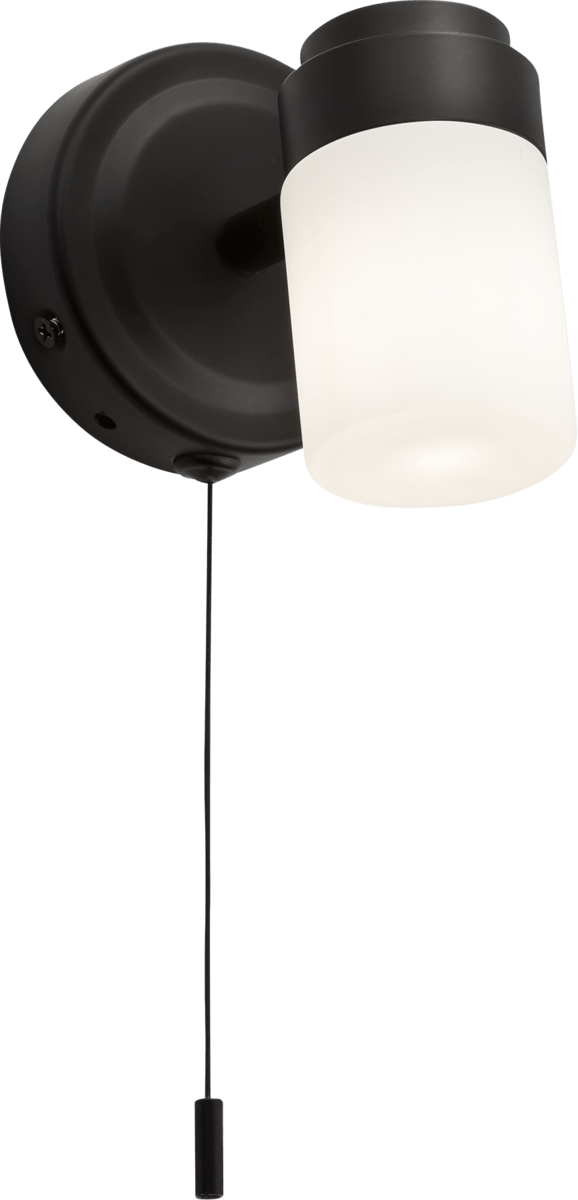 230V IP44 G9 Single Spotlight with Frosted Glass - Matt Black KNIGHTSBRIDGE