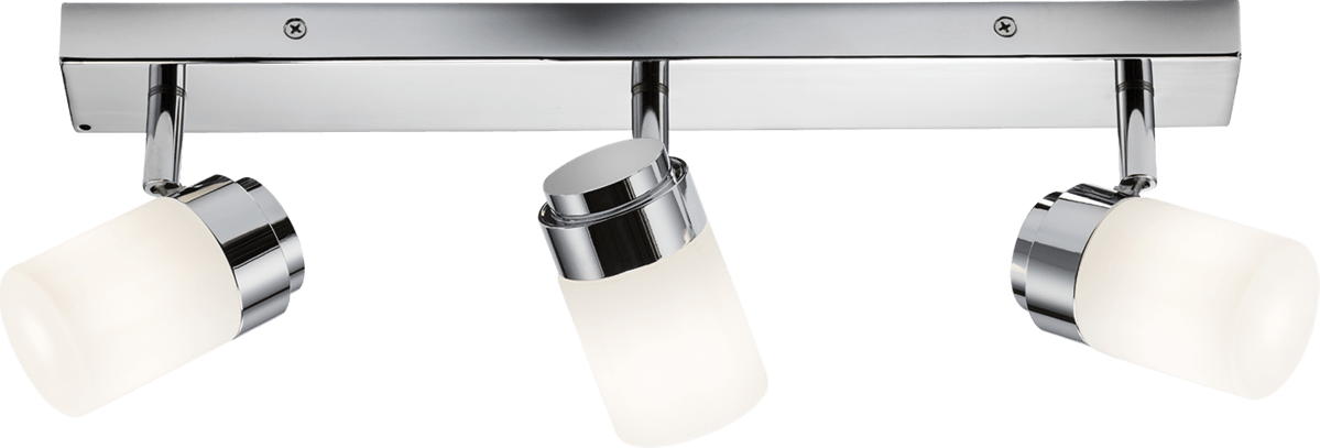 230V IP44 G9 Triple Bar Spotlight with Frosted Glass - Chrome KNIGHTSBRIDGE