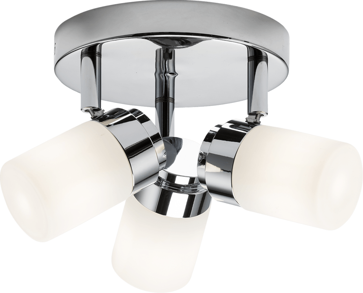 230V IP44 G9 Triple Spotlight with Frosted Glass - Chrome KNIGHTSBRIDGE