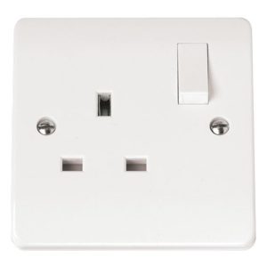 13A 1 Gang DP Switched Socket